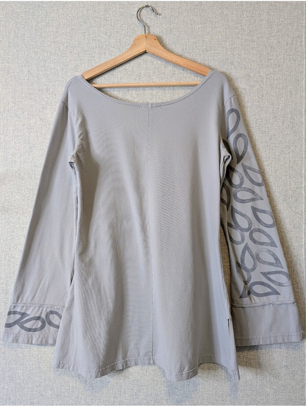 Blue Fish organic cotton block printed bell sleeve tunic top - Picture 2 of 6